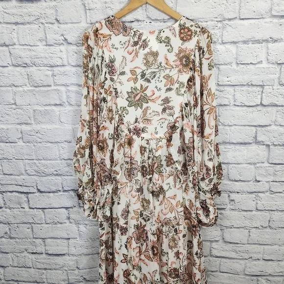 Anthropologie V-neck Long Sleeve Dress - Picture 12 of 16
